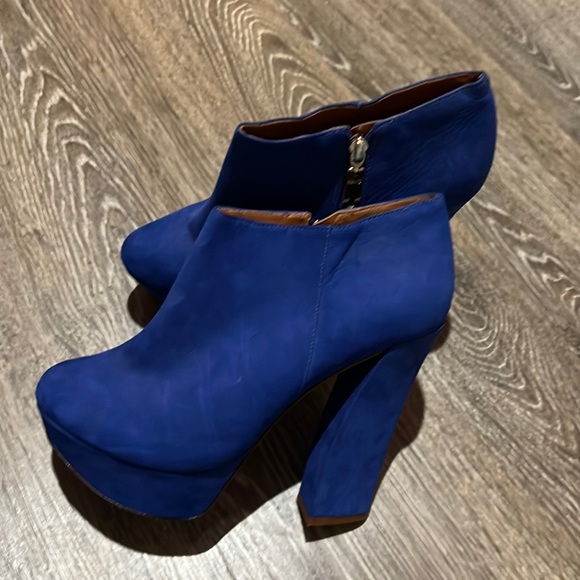 Schutz blue heel booties size 38 - Picture 3 of 9
